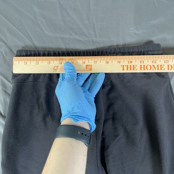 Gymshark Sweatpants Men's Small Black Tapered Activewear Logo Gym Training - Picture 4 of 6